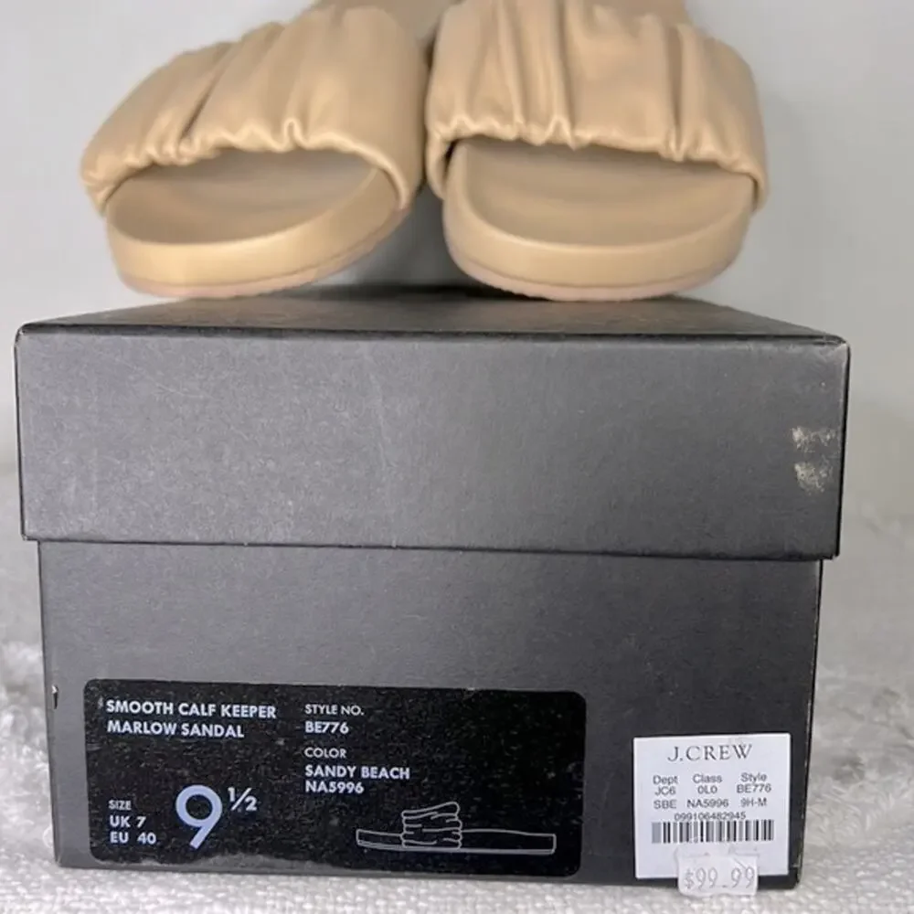 Copied - J.Crew Smooth Calf Keeper Marlow Sandal w/Box size 9.5